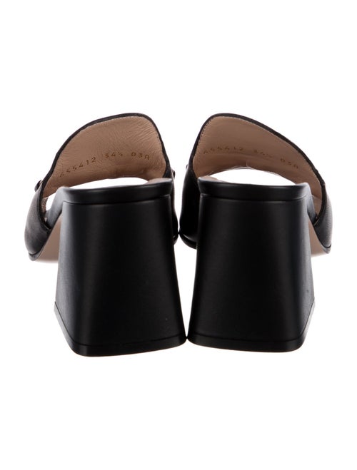 Gucci Horsebit Accent Leather Slides