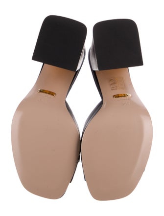 Gucci Horsebit Accent Leather Slides