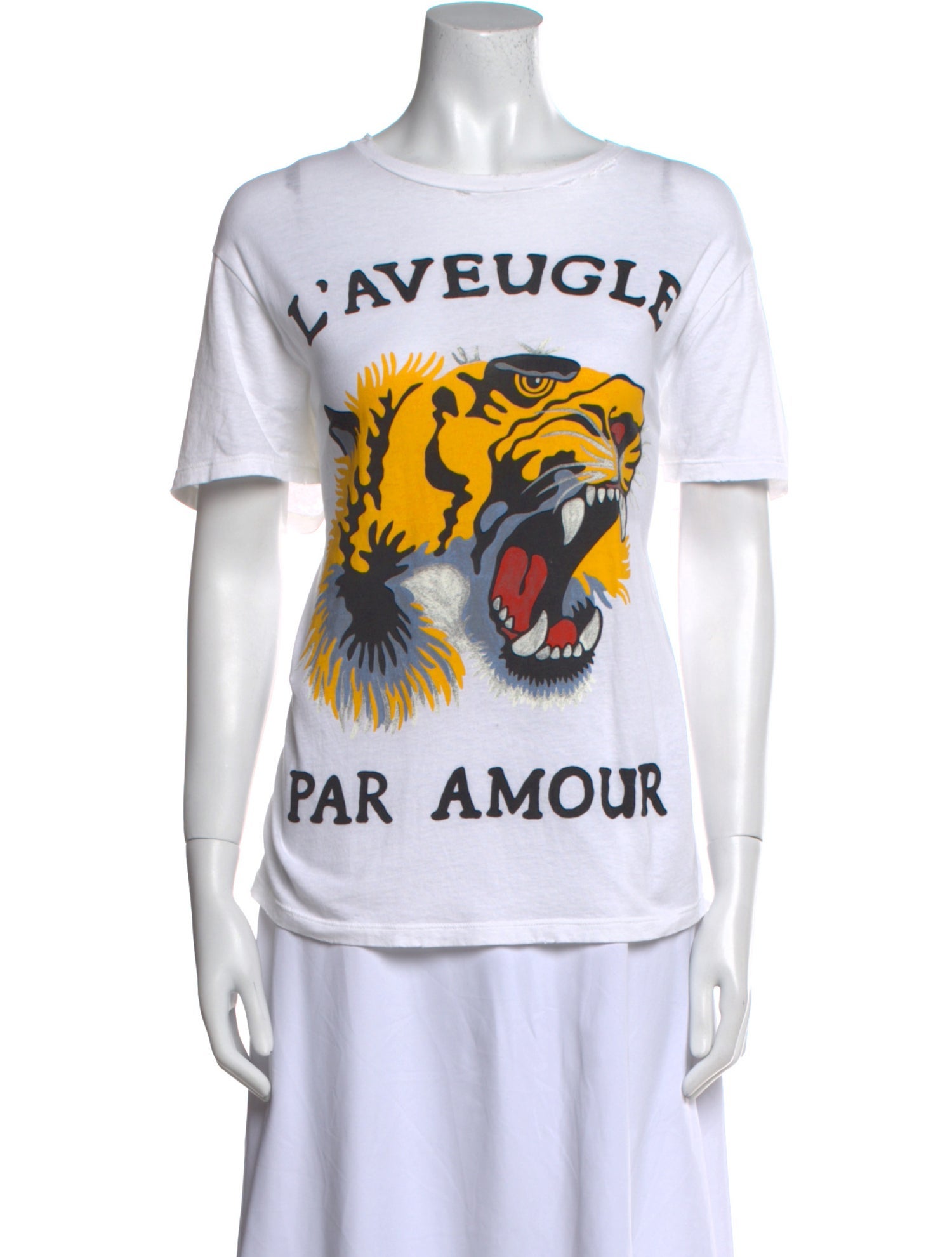 Gucci Graphic Print Crew Neck T-Shirt