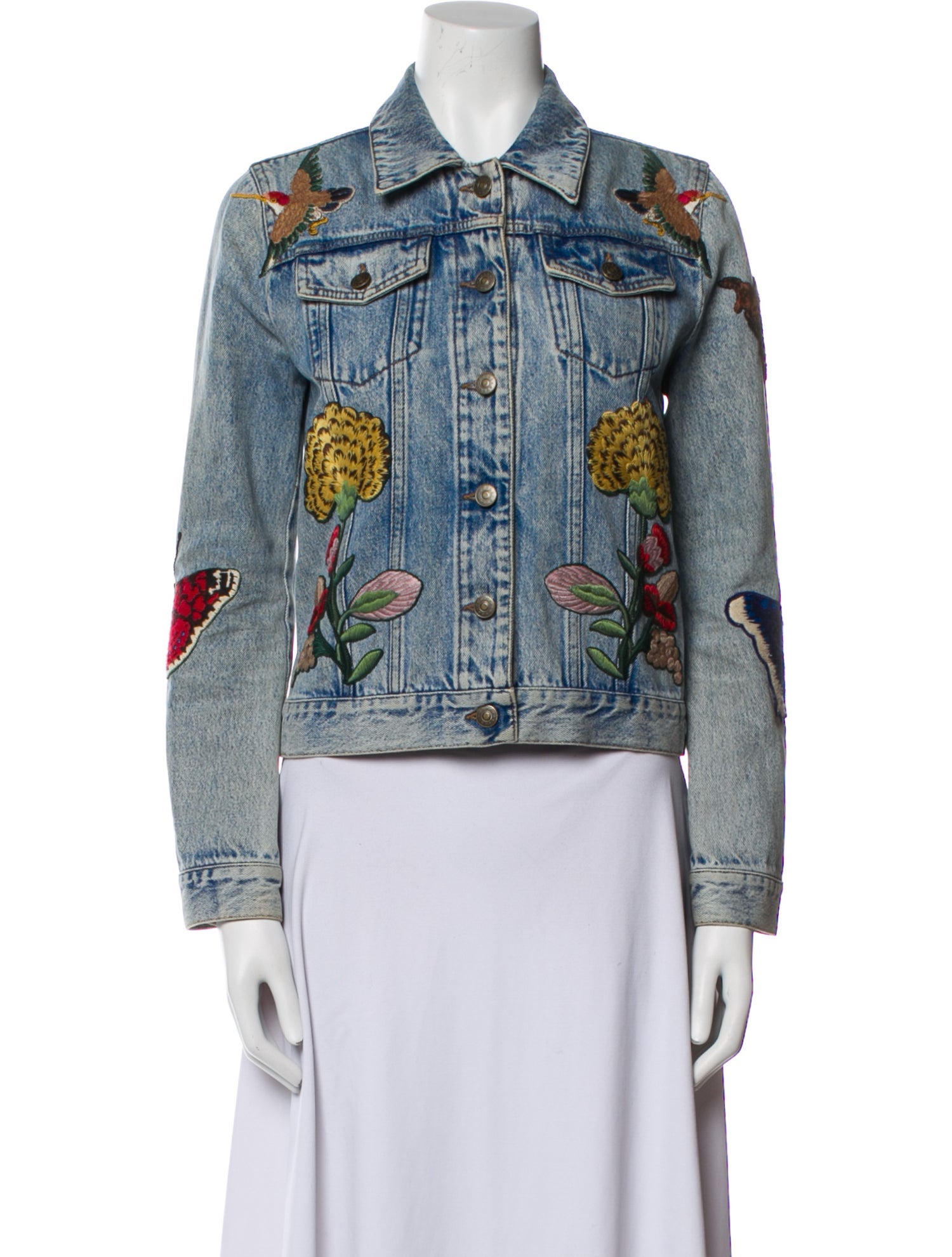 Gucci L'Aveugle Par Amour Printed Denim Jacket