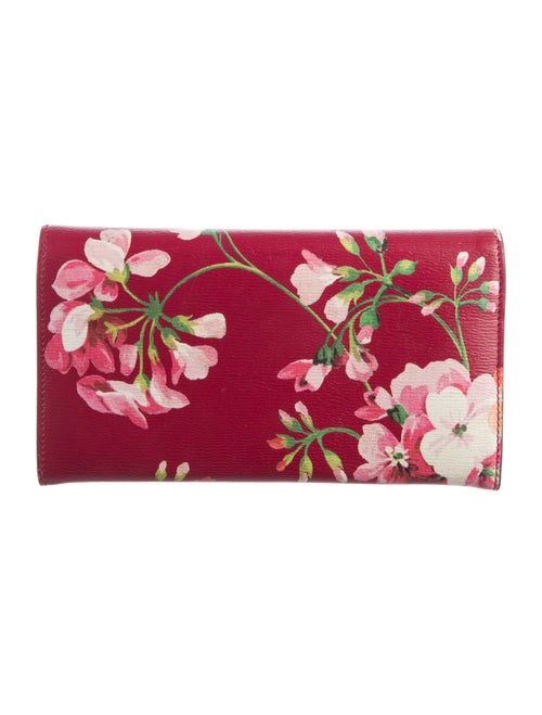 Gucci Blooms Print Leather Continental Wallet