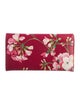 Gucci Blooms Print Leather Continental Wallet
