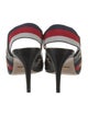 Gucci Sylvie Web Accent Leather Slingback Pumps