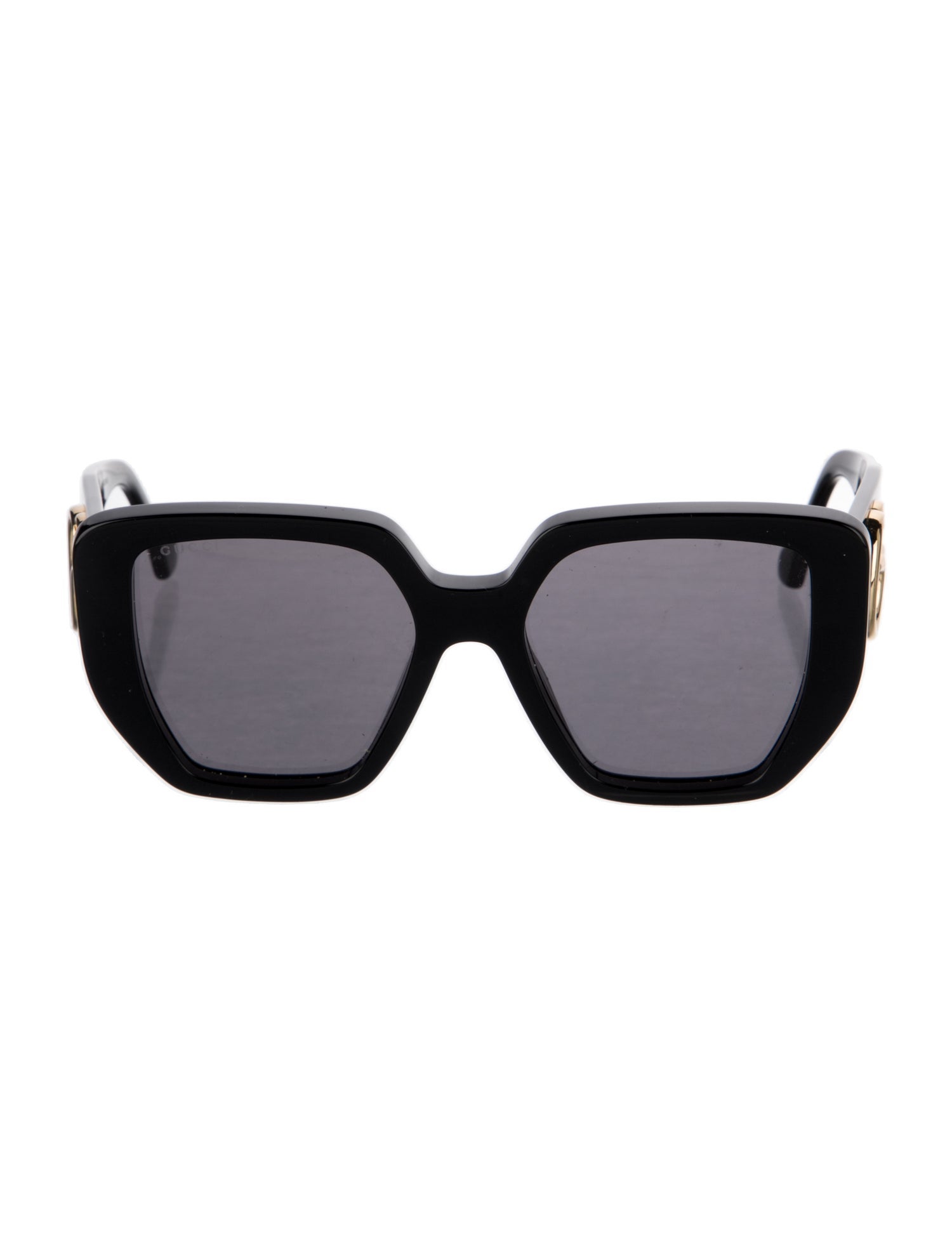 Gucci Double G Logo Square Sunglasses