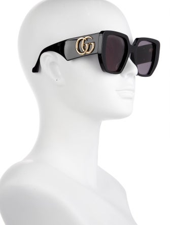 Gucci Double G Logo Square Sunglasses