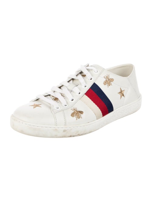 Gucci Sylvie Web Accent Leather Sneakers