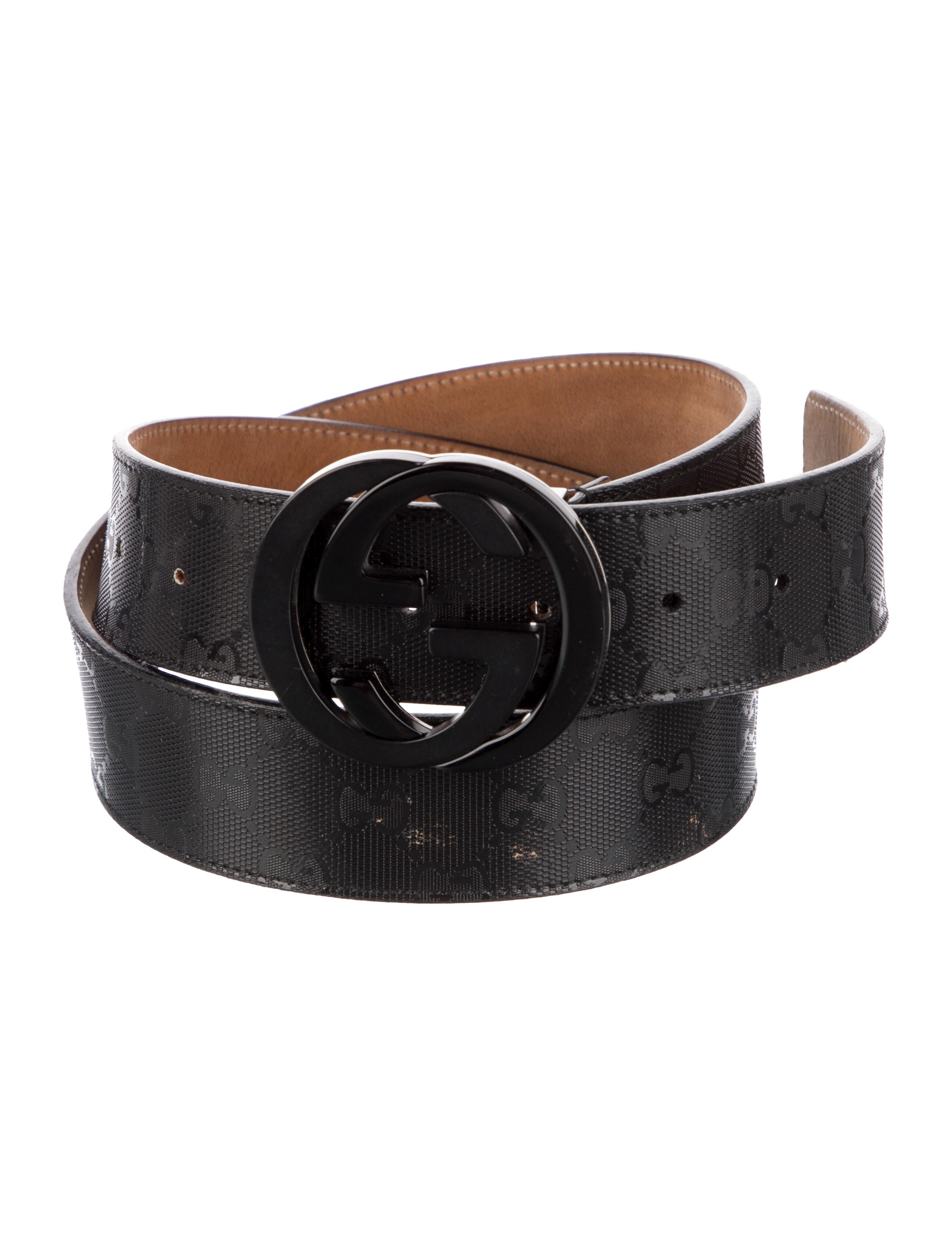 Gucci GG Imprimé Leather Waist Belt