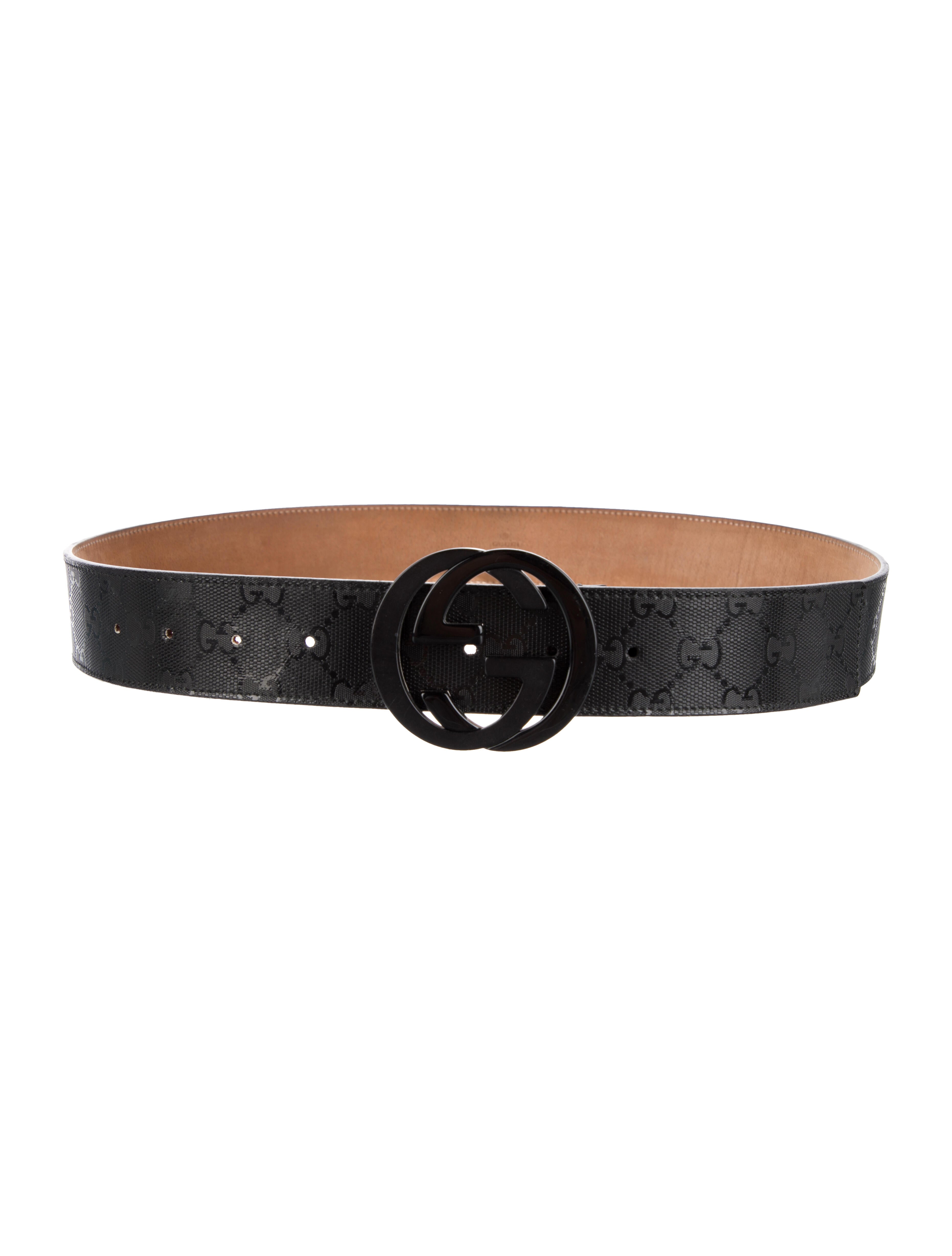 Gucci GG Imprimé Leather Waist Belt