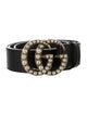 Gucci Double G Logo Leather Belt
