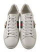Gucci Web Accent Leather Sneakers