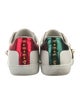 Gucci Web Accent Leather Sneakers