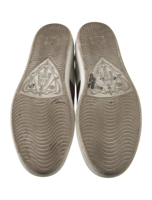 Gucci Web Accent Leather Sneakers