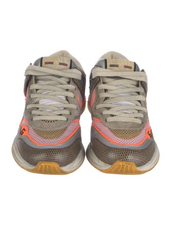 Gucci Leather Printed Sneakers