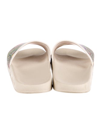 Gucci Flora Print Slides