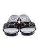 Gucci Horsebit Accent Patent Leather Slides