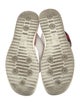 Gucci Web Accent Leather Flip Flops