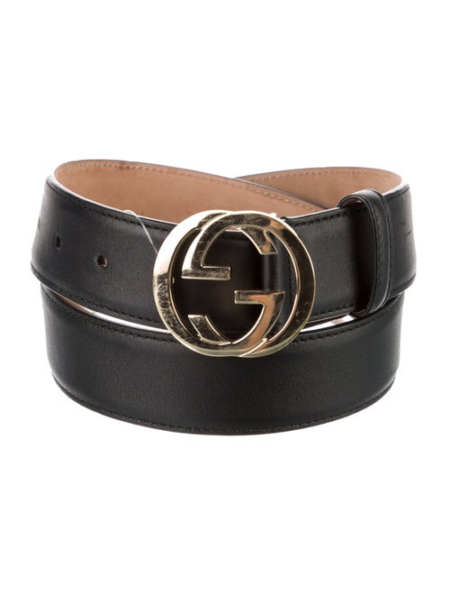 Gucci Interlocking G Logo Leather Belt