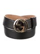 Gucci Interlocking G Logo Leather Belt