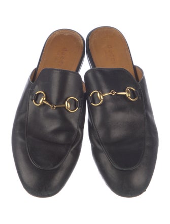Gucci Horsebit Accent Leather Mules