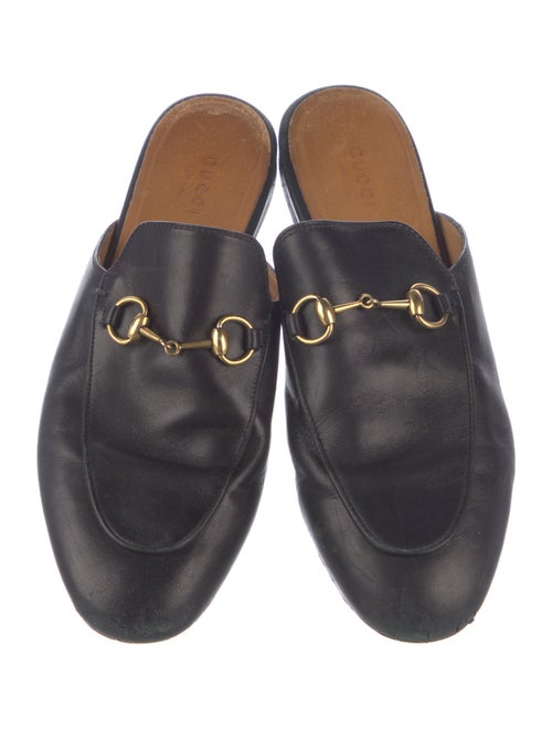 Gucci Horsebit Accent Leather Mules