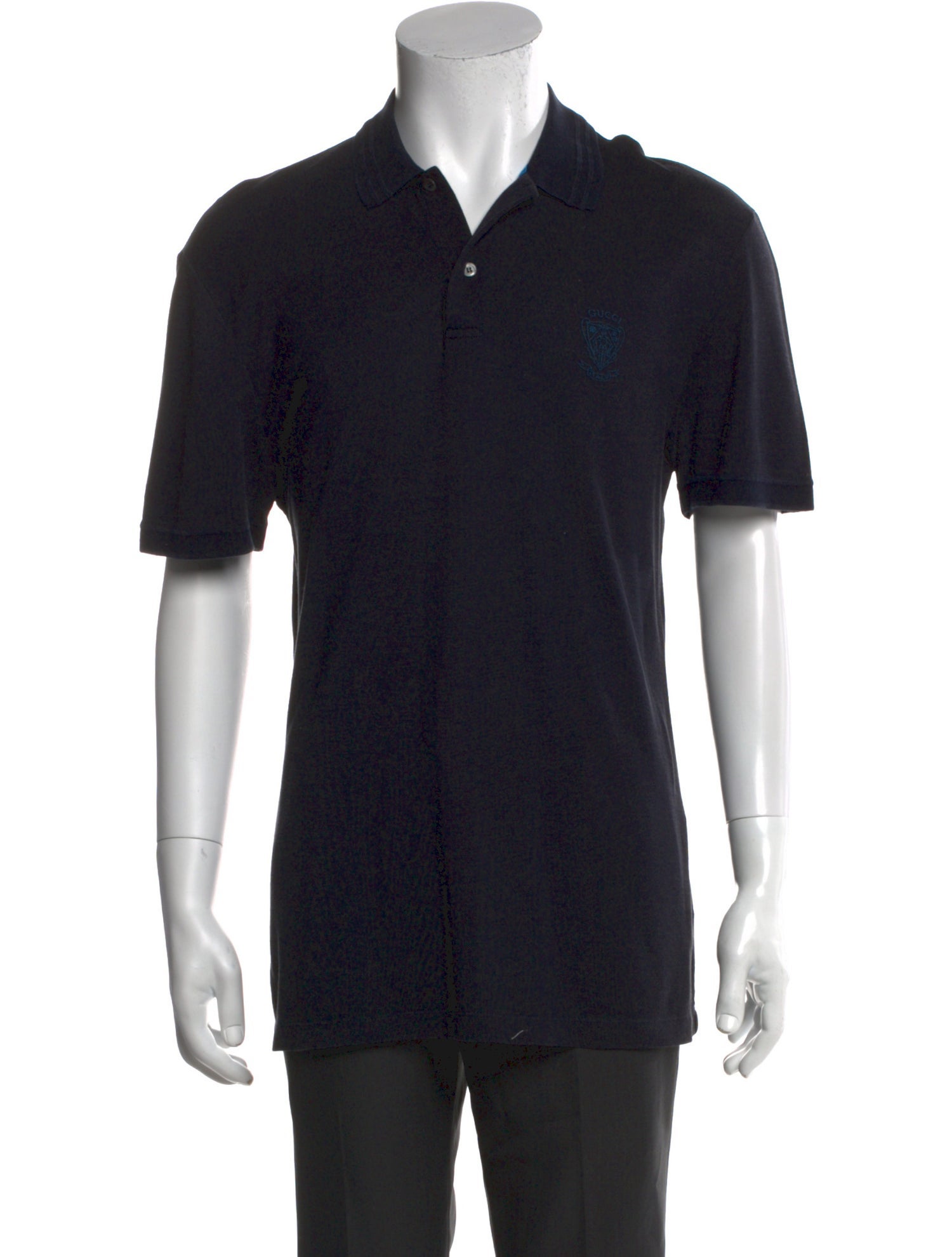 Gucci Web Accent Collar Polo Shirt