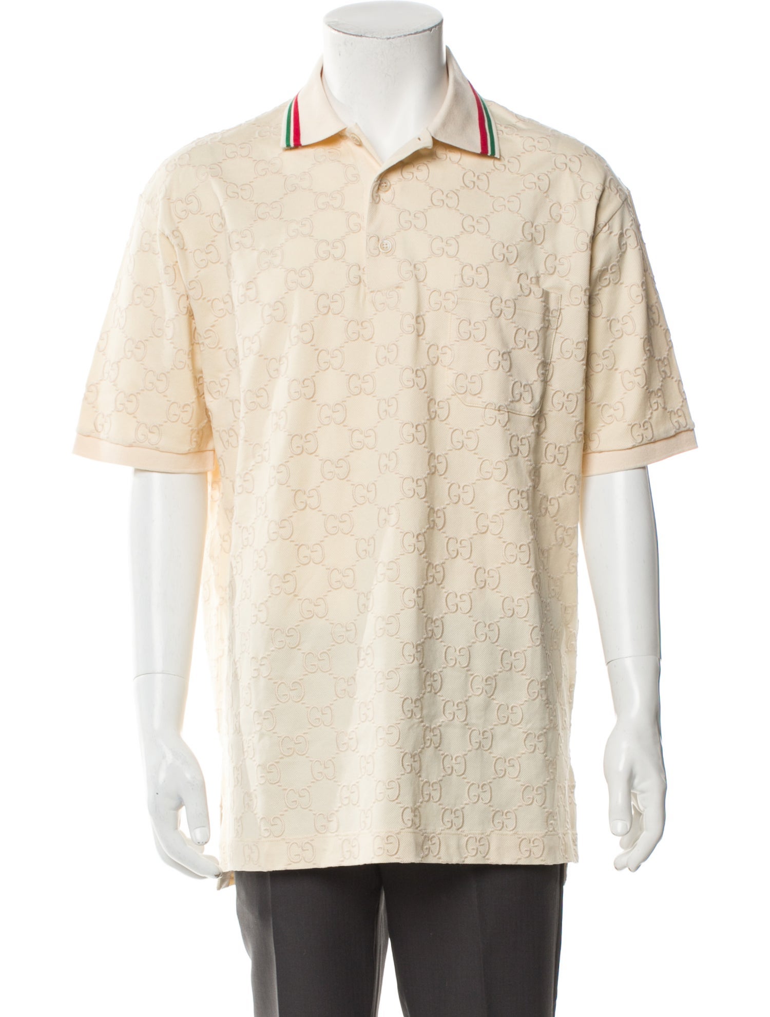 Gucci GG Plus Collar Polo Shirt w/ Tags
