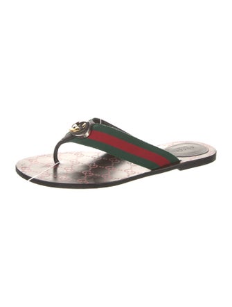 Gucci Interlocking G Logo Flip Flops