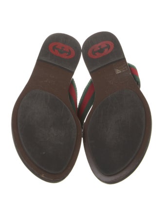 Gucci Interlocking G Logo Flip Flops