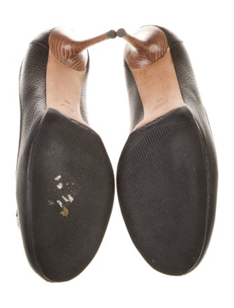 Gucci Horsebit Accent Leather Pumps