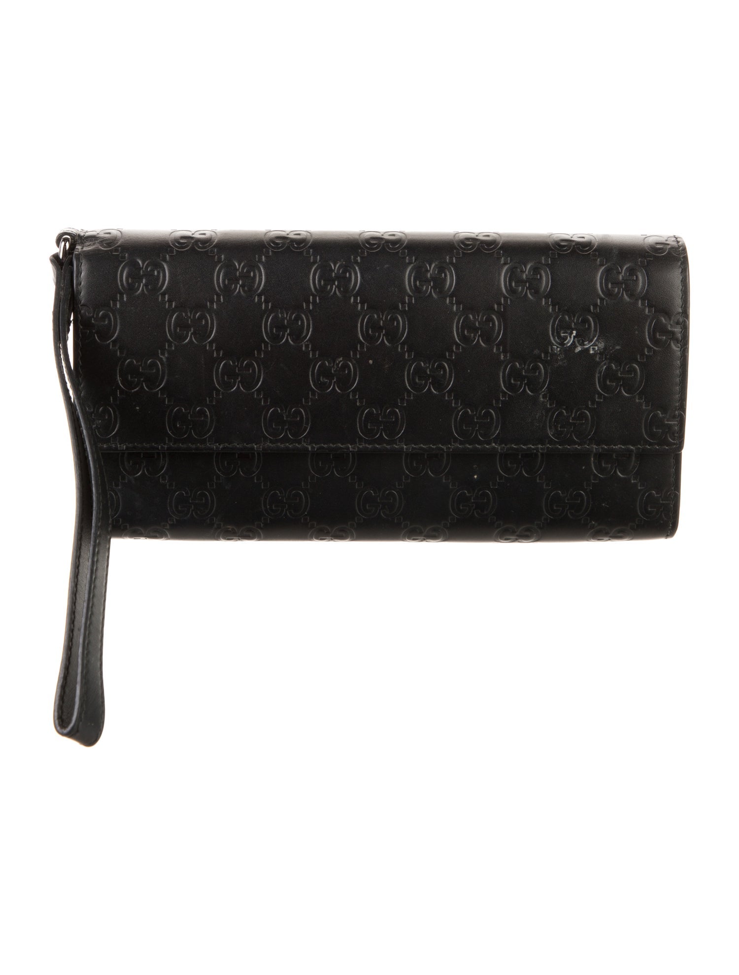 Gucci Microguccissima Pattern Leather Wristlet