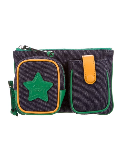 Gucci Denim Bag Charm with Pockets