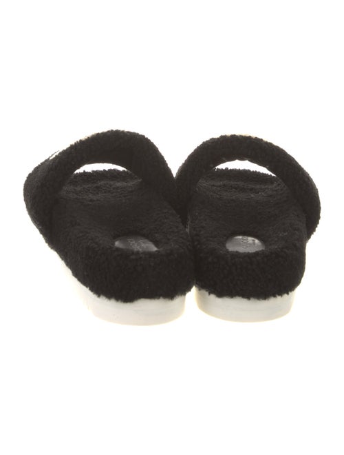 Gucci Interlocking G Logo Shearling Slides