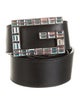 Gucci Leather Crystal Embellishments Belt