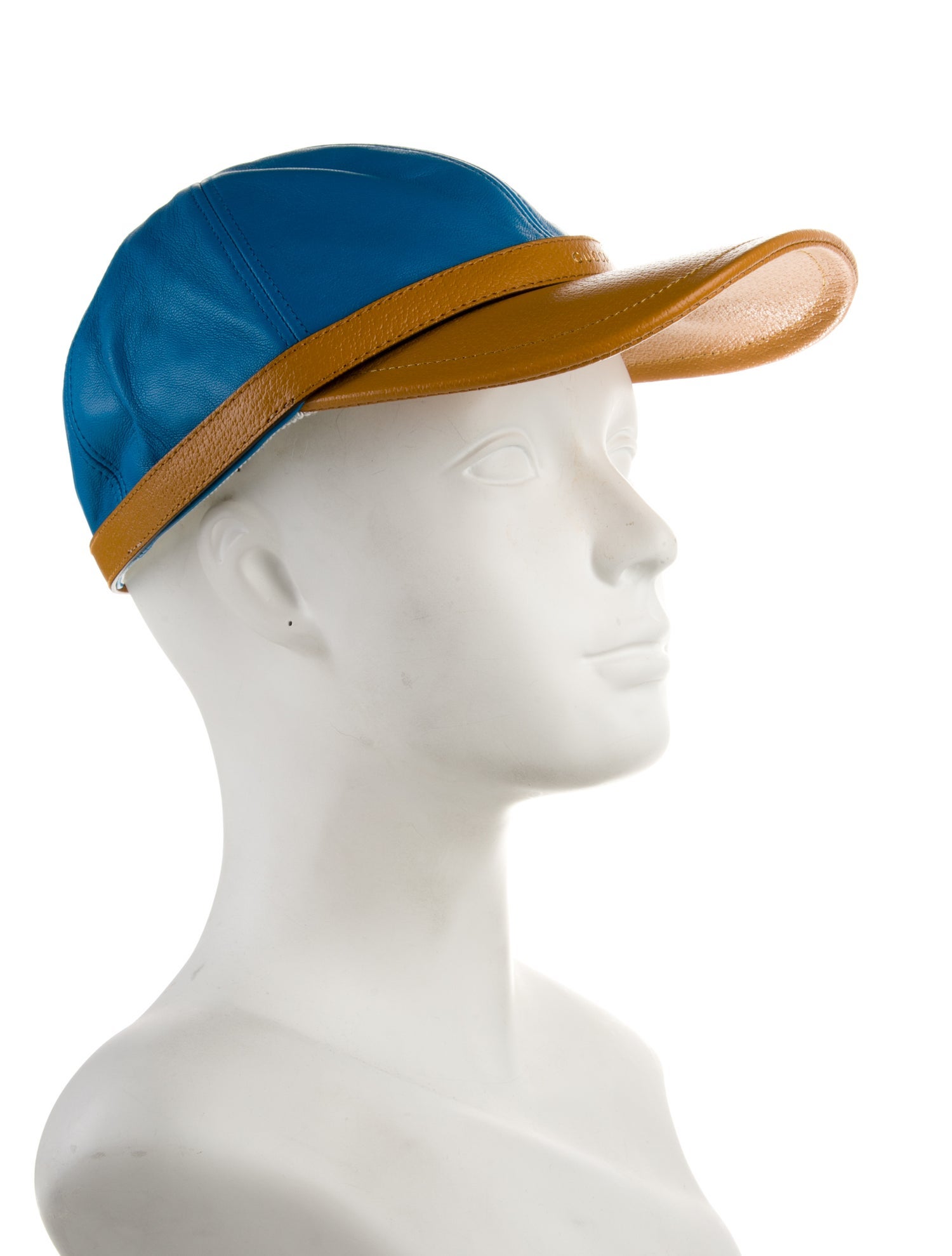 Gucci Logo Leather Baseball Hat w/Tags