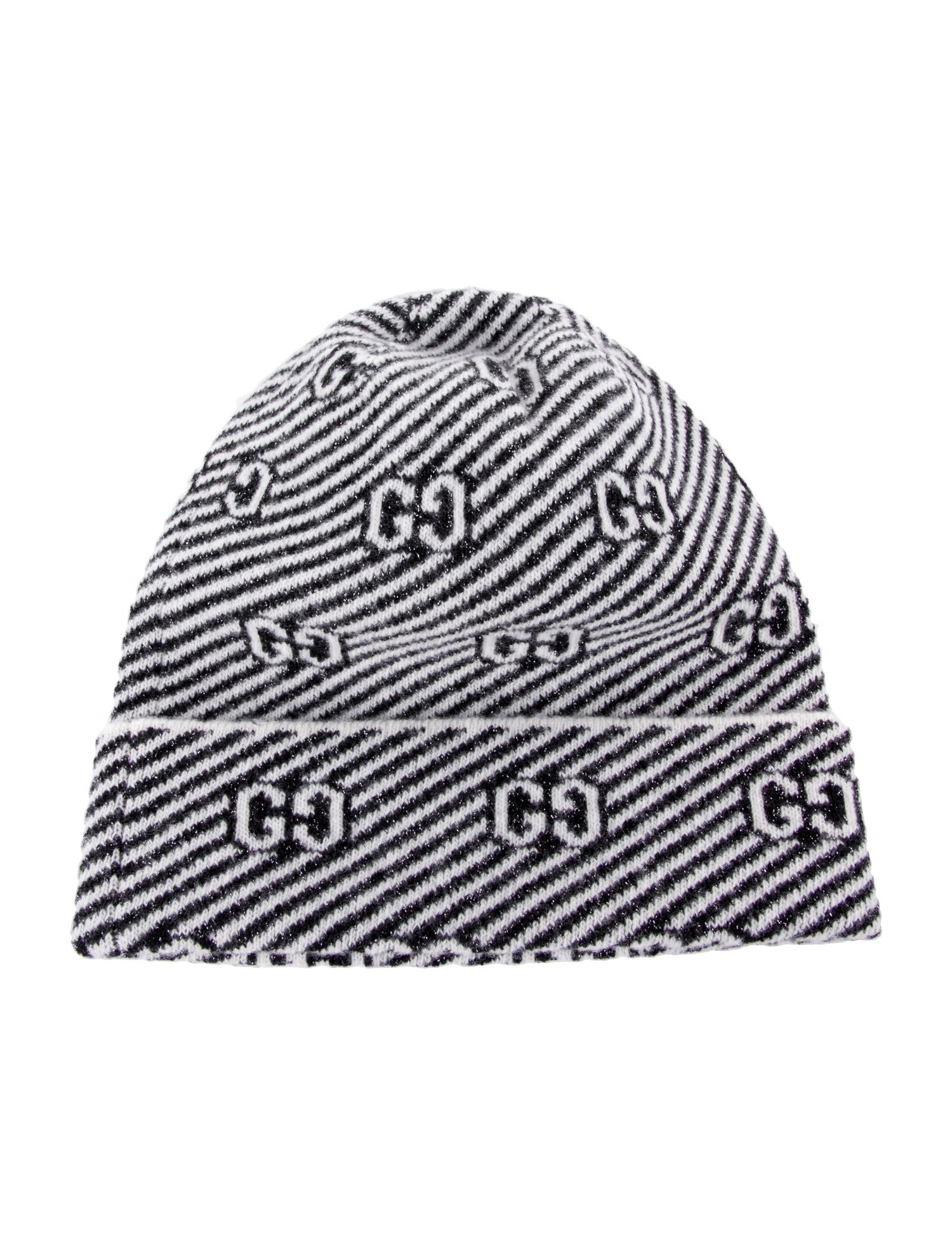 Gucci GG Logo Metallic Beanie