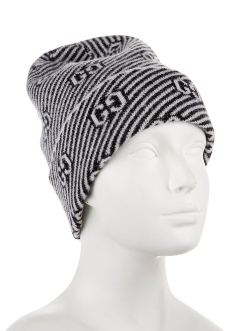 Gucci GG Logo Metallic Beanie