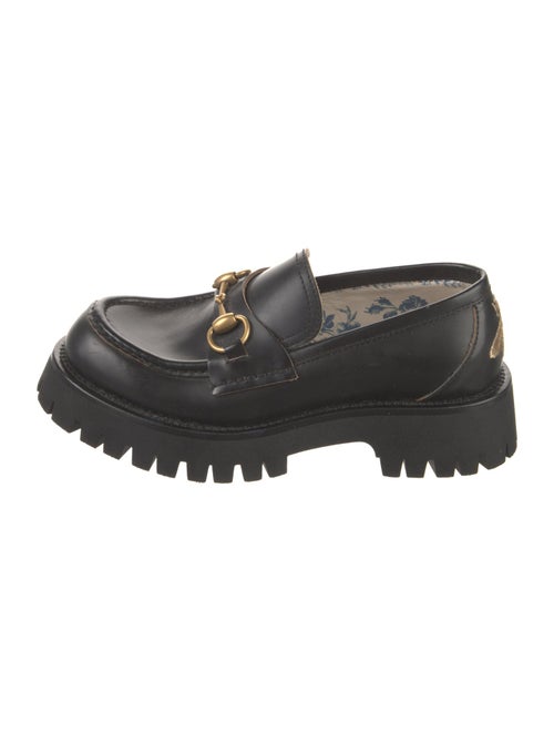 Gucci Horsebit Accent Leather Loafers