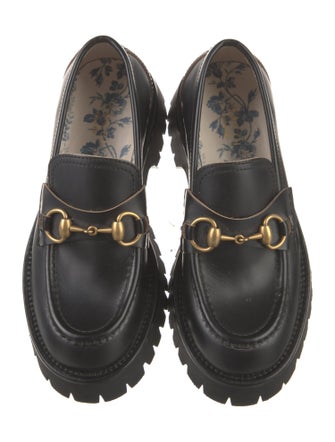 Gucci Horsebit Accent Leather Loafers