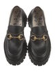 Gucci Horsebit Accent Leather Loafers