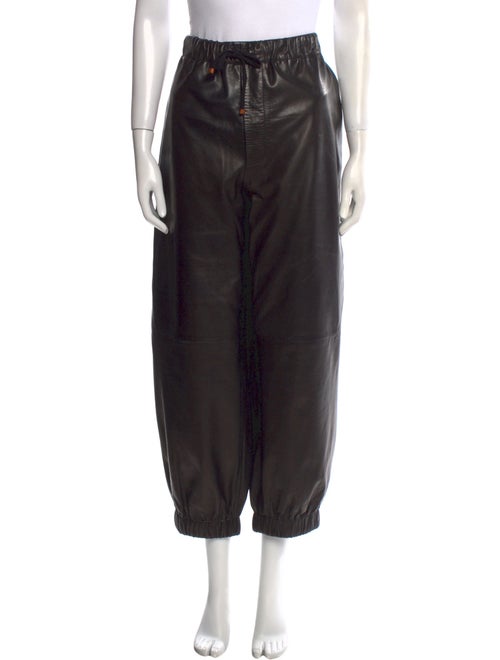 Gucci Lambskin Straight Leg Pants