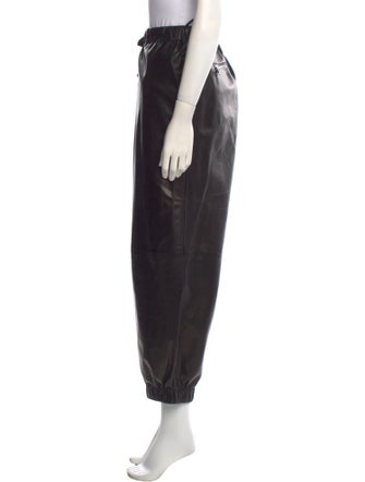 Gucci Lambskin Straight Leg Pants