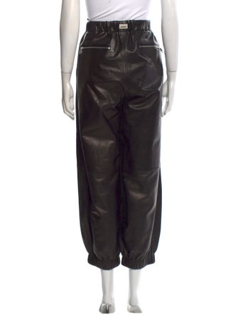 Gucci Lambskin Straight Leg Pants