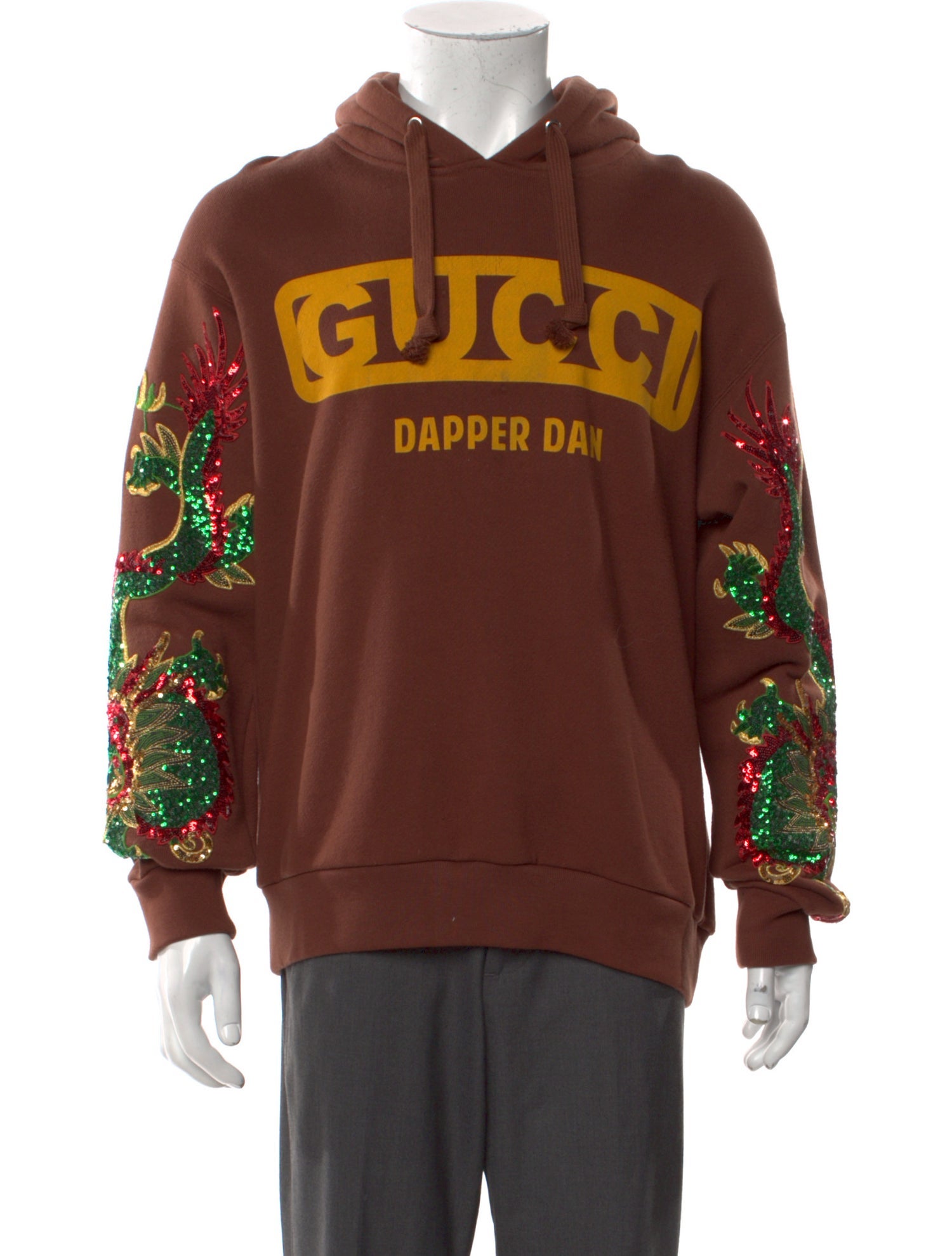 Gucci X Dapper Dan Graphic Print Crew Neck Hoodie