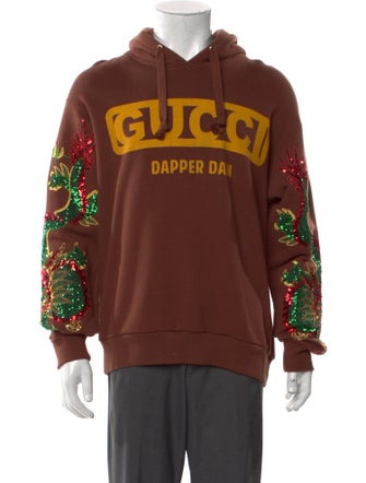 Gucci X Dapper Dan Graphic Print Crew Neck Hoodie