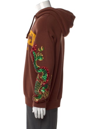 Gucci X Dapper Dan Graphic Print Crew Neck Hoodie