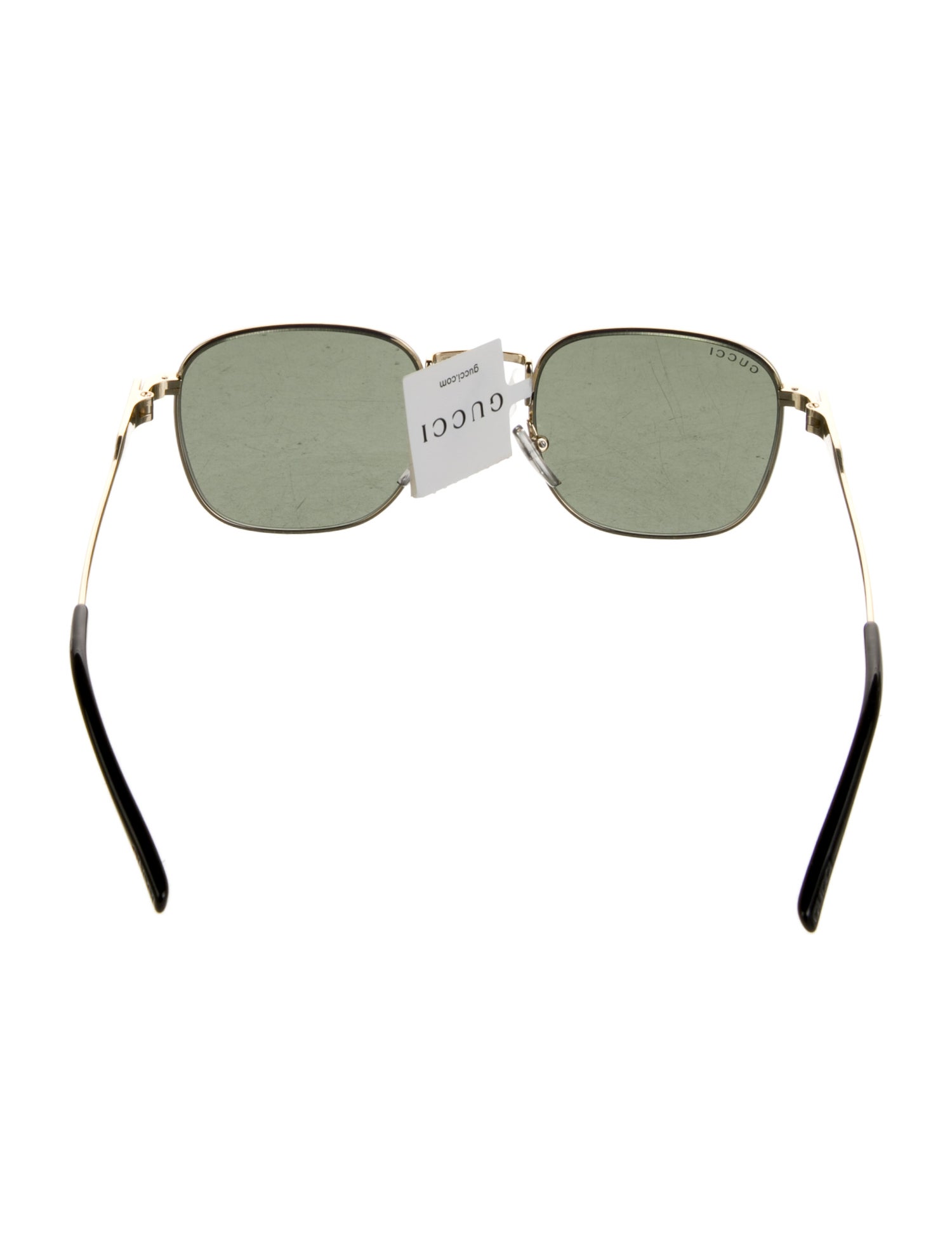 Gucci Web Accent Aviator Sunglasses w/ Tags