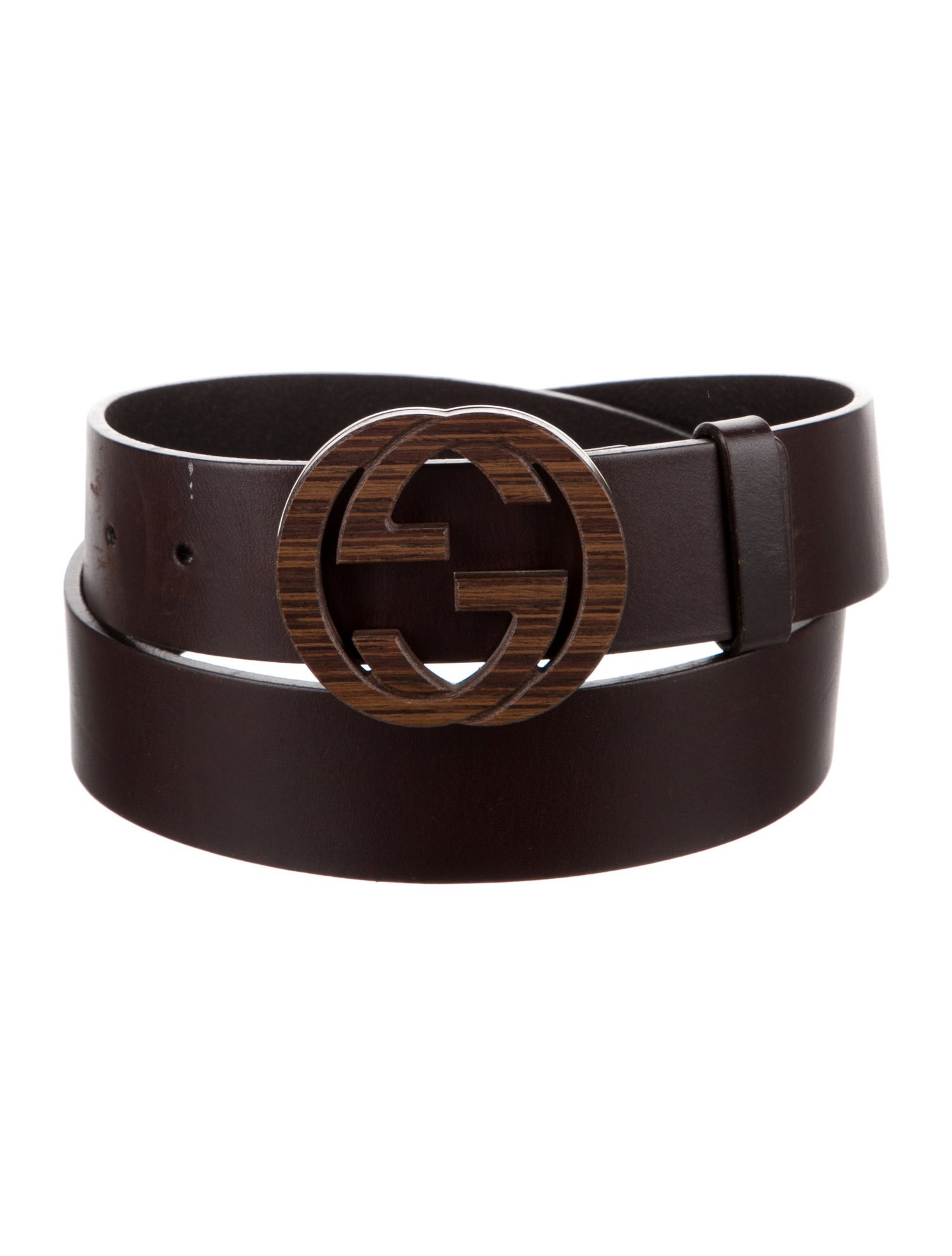 Gucci Interlocking G Logo Leather Waist Belt