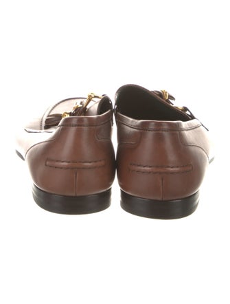 Gucci Horsebit Accent Leather Dress Loafers