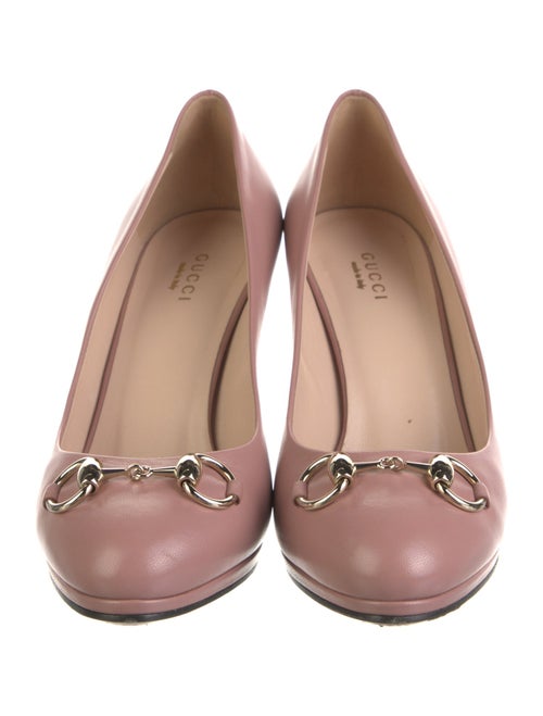 Gucci Horsebit Accent Leather Pumps