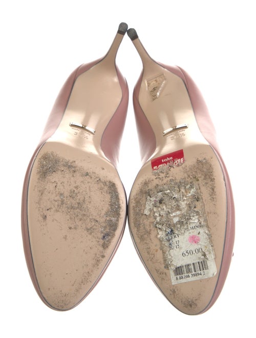 Gucci Horsebit Accent Leather Pumps